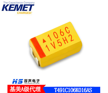 现货KEMET贴片钽电容T491C106K016AS厚声电子长期供应